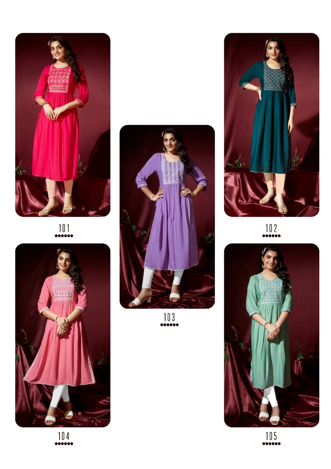 Smiley By Wanna Naira Cut Designer Kurtis Catalog